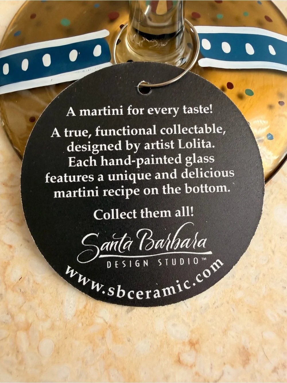 🎈Lolita 'Birthday Guy' Hand-Painted Martini Glass - Multicolor